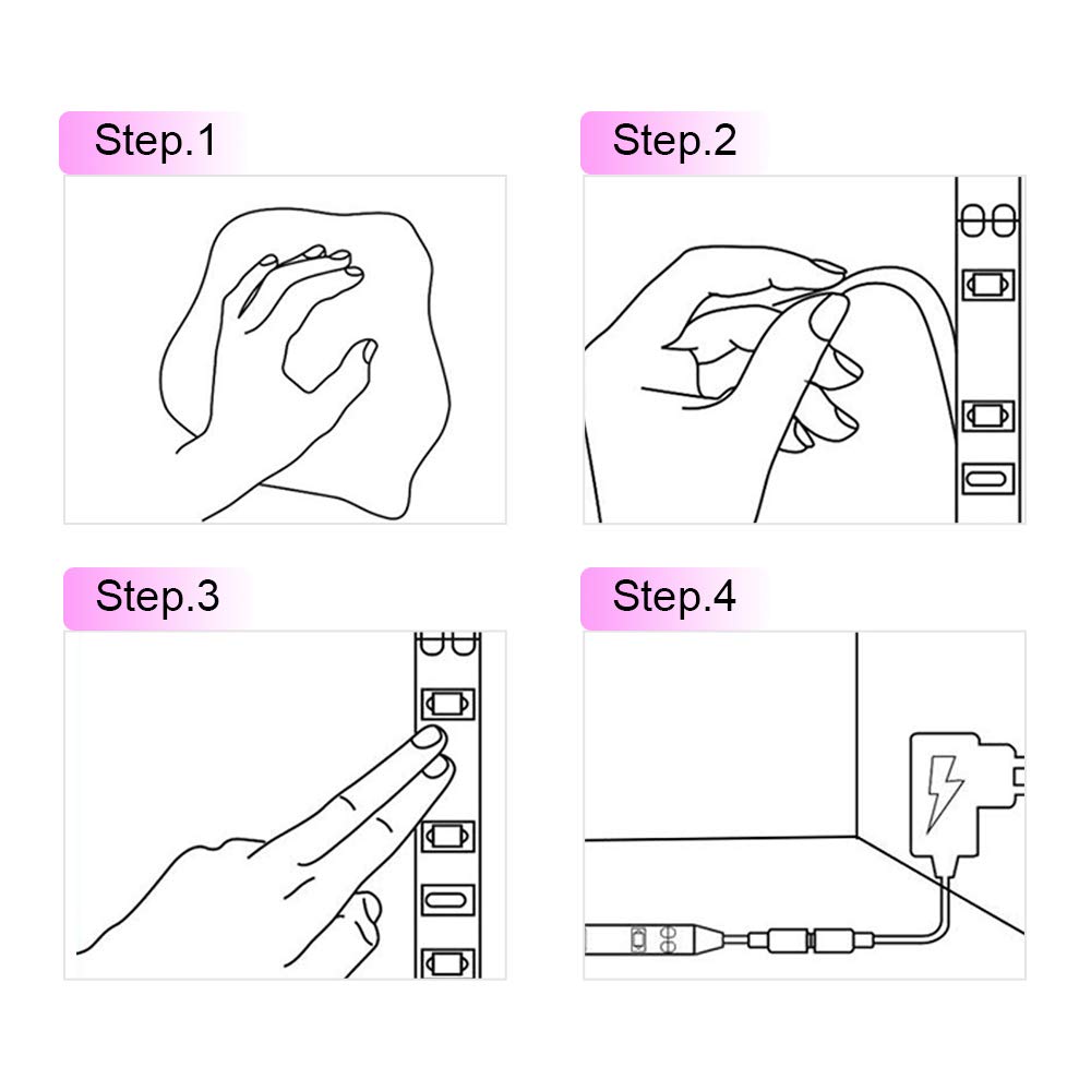 Led Uv Black Light Strip Kit, Ultraviolet Waterproof Ip65 16.4Ft/5M 3528 300Leds, 395Nm-405Nm Blacklight For Dj Bar Club Party Decor Night Fishing With 12V Power Supply