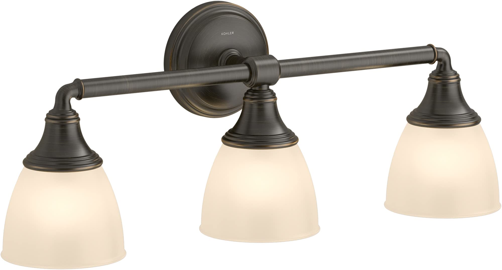 Kohler Devonshire Bathroom Vanity Light Fixture, Wall Sconce Lighting, Position Facing Up or Down, UL Listed, 3 Light, Oil Rubbe