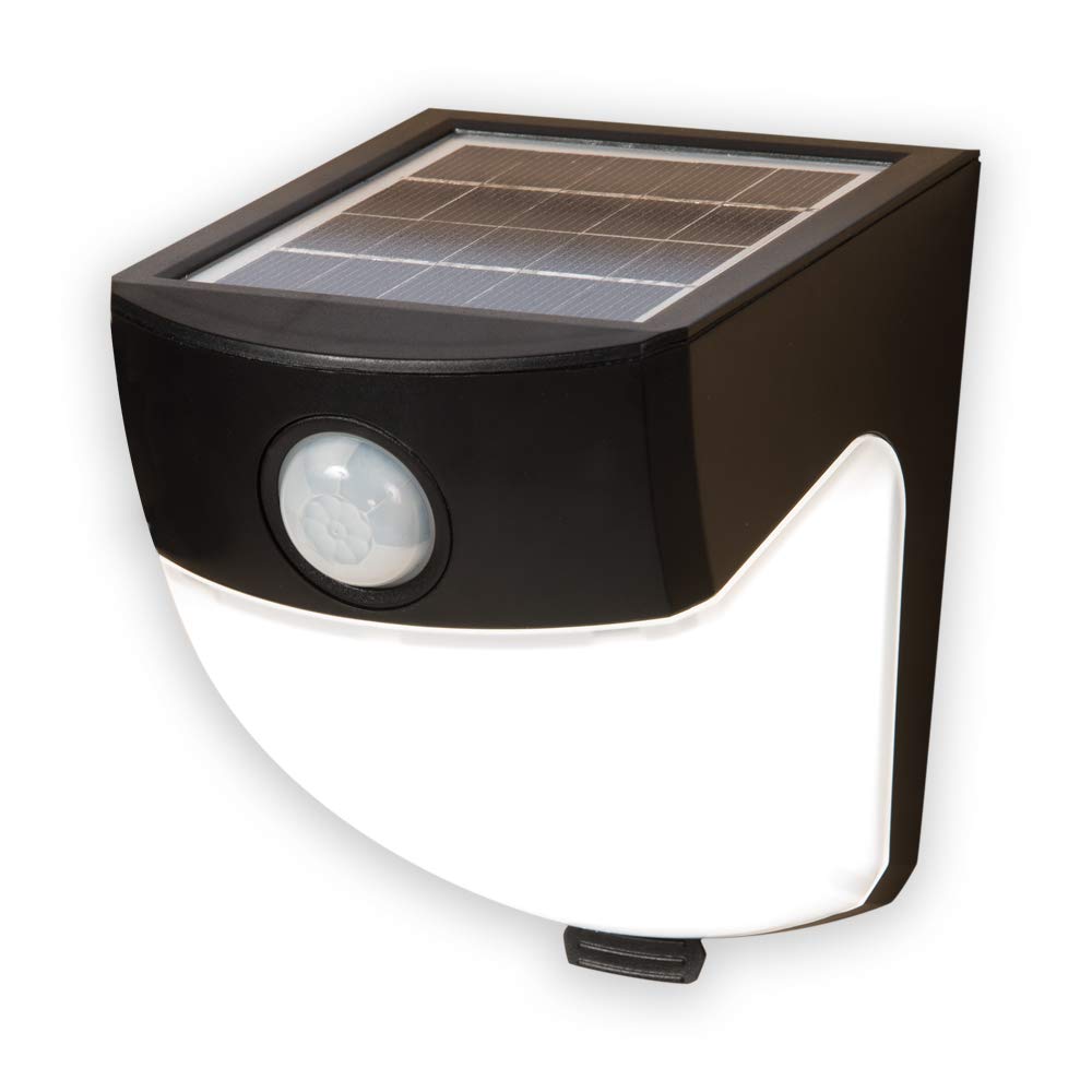 Halo Solar Outdoor Led Light – Motion Sensor – Flood & Security Wedge Light – 120 Degree Coverage - Bronze