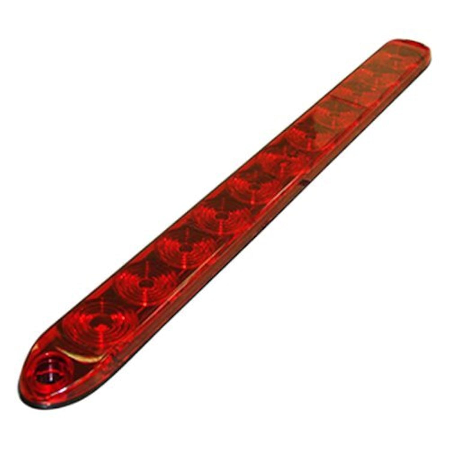 TecNiq, Inc 15in Red LED Stop Turn Tail Marker Light Bar - Waterproof Polycarbonate, Model T10-RR00-1
