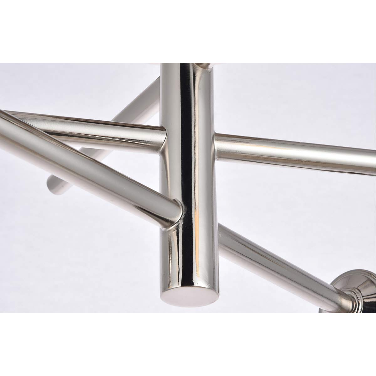 Living District Axel 5-Light Metal Wall Sconce in Polished Nickel