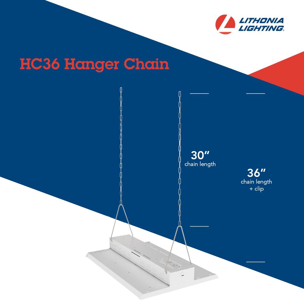 Lithonia Lighting Hc36 M12 Lithonia Fixture Chain Hngrs 36'', Silver