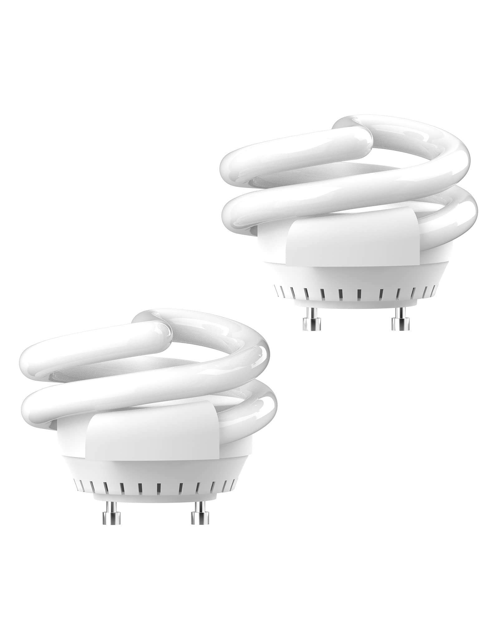 Jackyled Ul-Listed 13W T3 Spiral Gu24 Cfl Light Bulbs, 2700K Soft White 2 Prong Twist Lock Base Light Bulb, 1000 Lumen Compact F