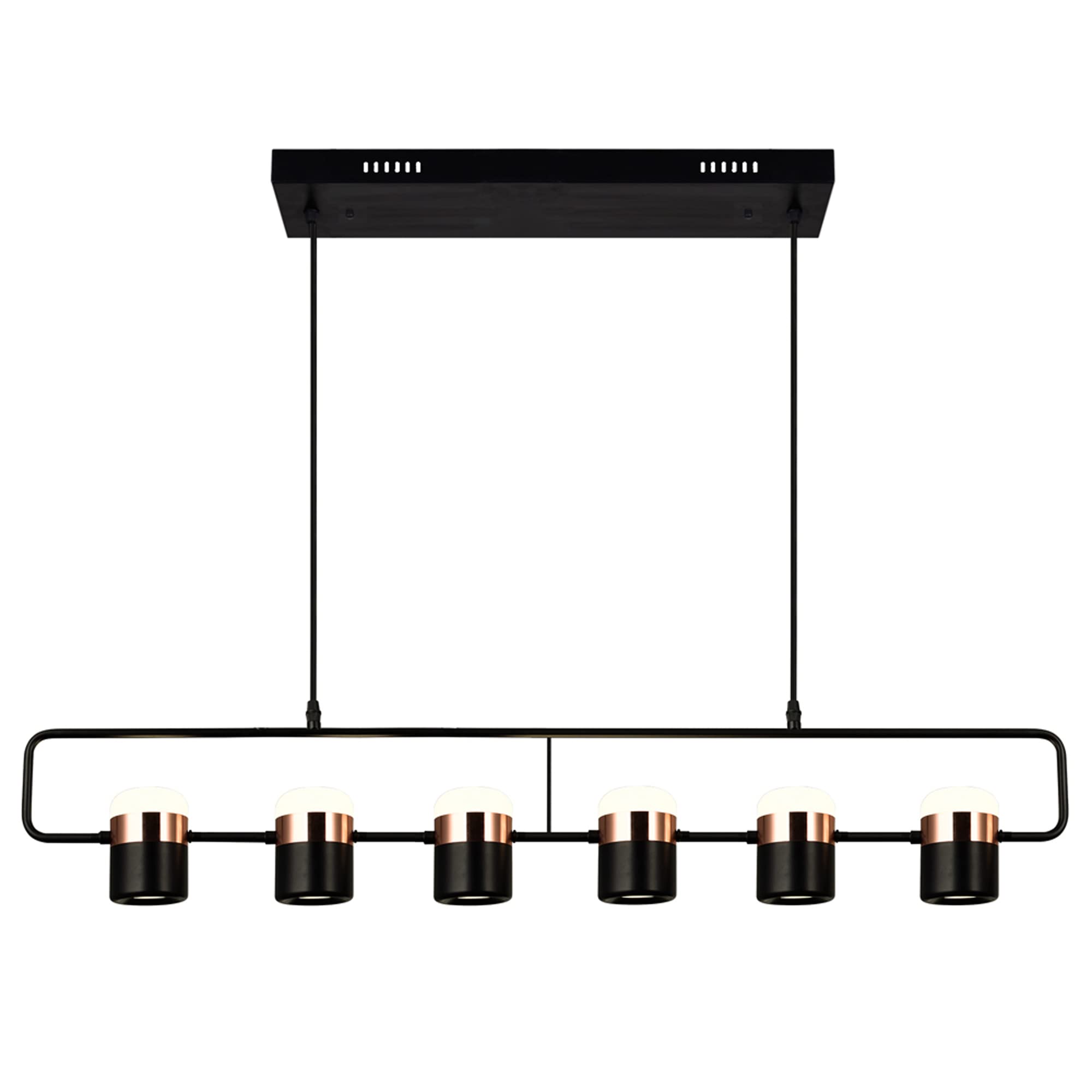 Cwi Lighting Moxie Black Metal Led Pool Table Light - Contemporary Design