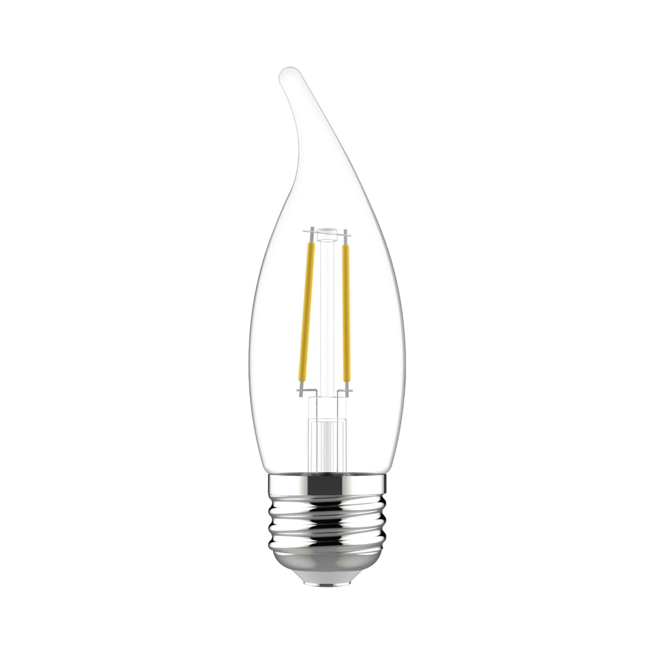 Ge Led Light Bulbs, 40 Watt, Soft White, Decorative Bulbs, Clear, Medium Base (4 Pack)