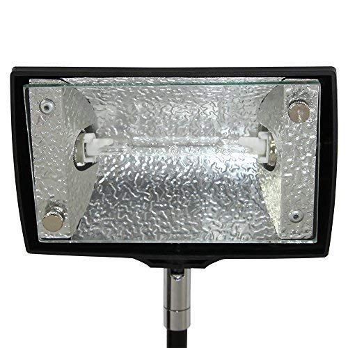 Vispronet Trade Show Lights - 150W Halogen Spotlights Set of 4, Black - Portable Lighting for Booths and Vendor Events