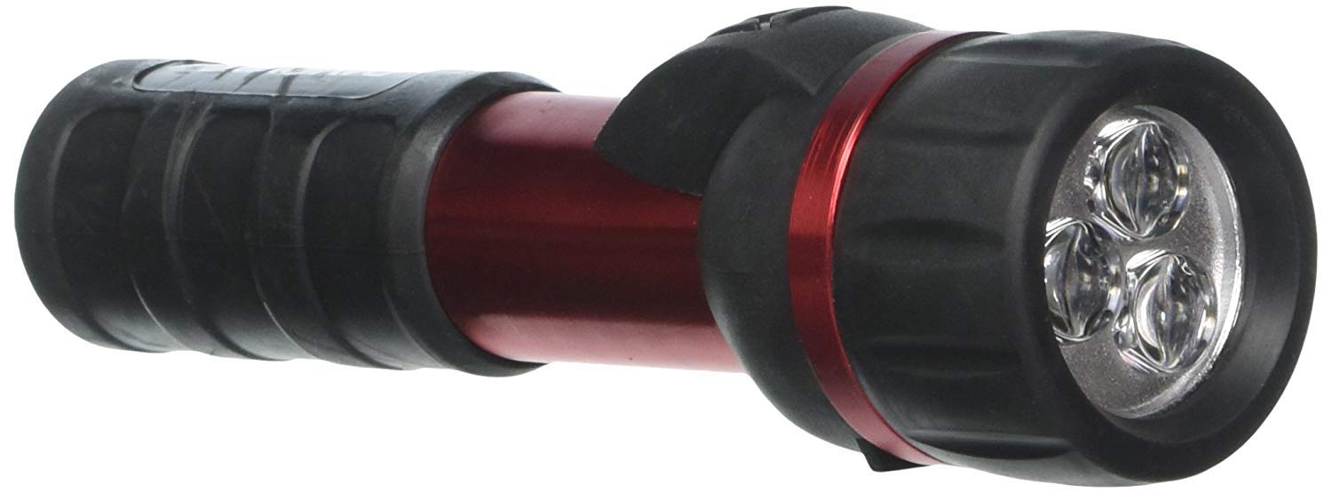 Rayovac LED Flashlight with Batteries Included – Rubber and Aluminum Flash Light Perfect for Power Outages, Emergency Situations, Camping, Hiking, Dog Walking