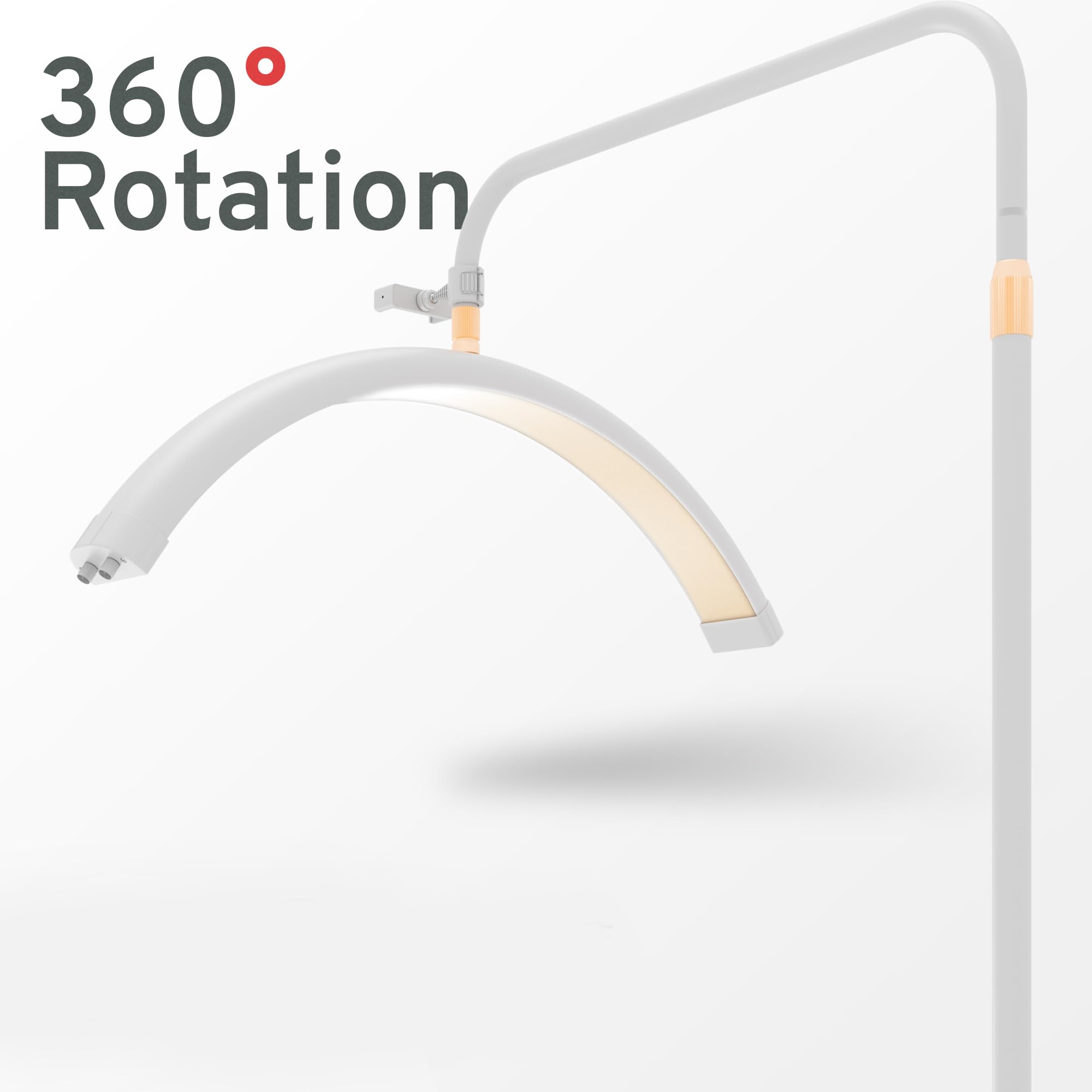 Hi_Friend 28 Inch Lash Light For Eyelash Tech, Arched Eyelash Extensions Led Lamp, Half Moon Light, Esthetician Eyelashes Led Li