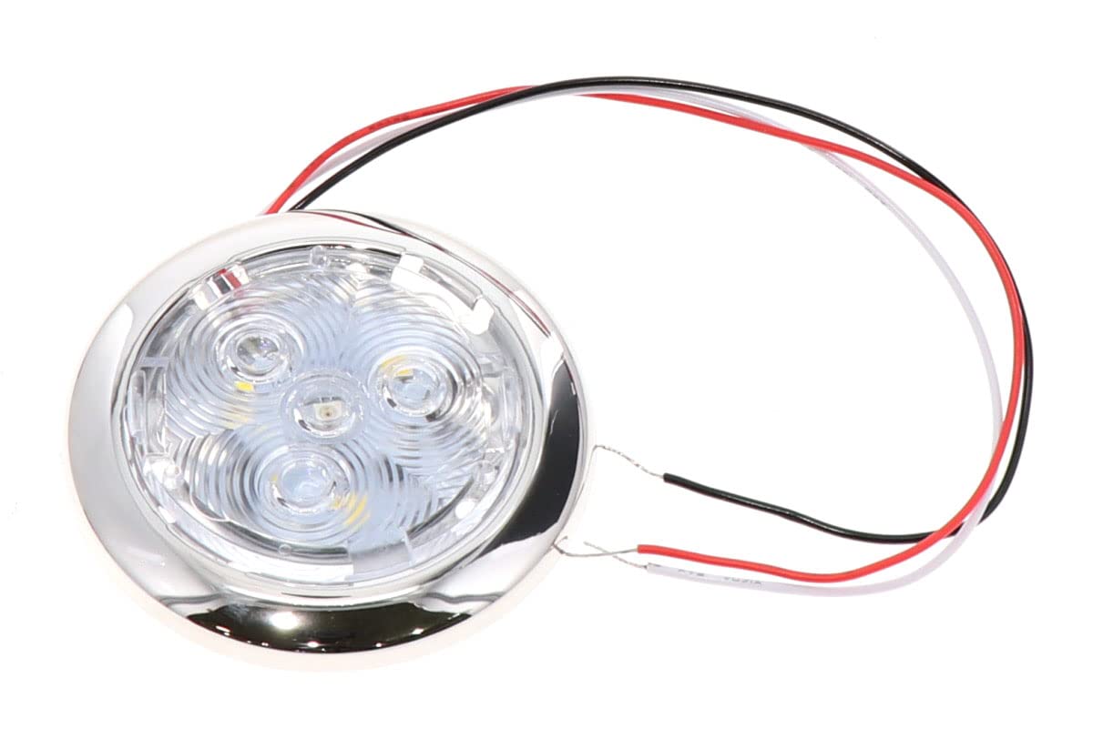 Tecniq, Inc Tecniq Inc Silho-X 2.75'' Round Cool White/Red Combo Light - Ss Trim Ring - E13-Ws0R-1
