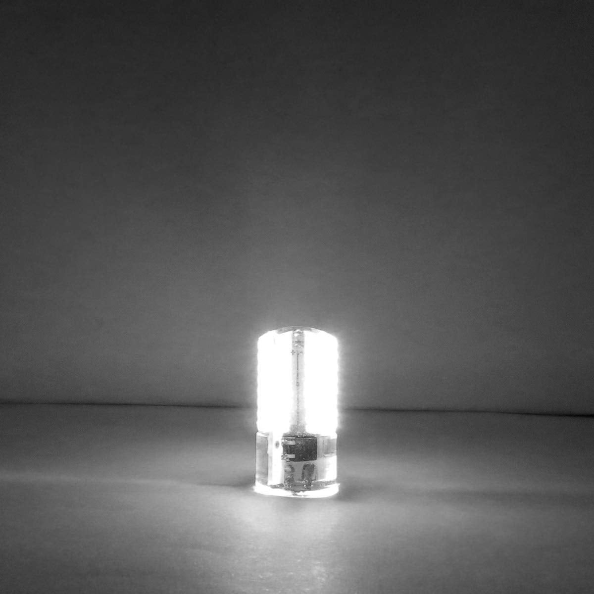 BROLSKUN LED G4 Bi-Pin Base Bulbs, 3W (20W/30W Equivalent), 10 Count, Cool White, Silica Gel, Not for Low Voltage