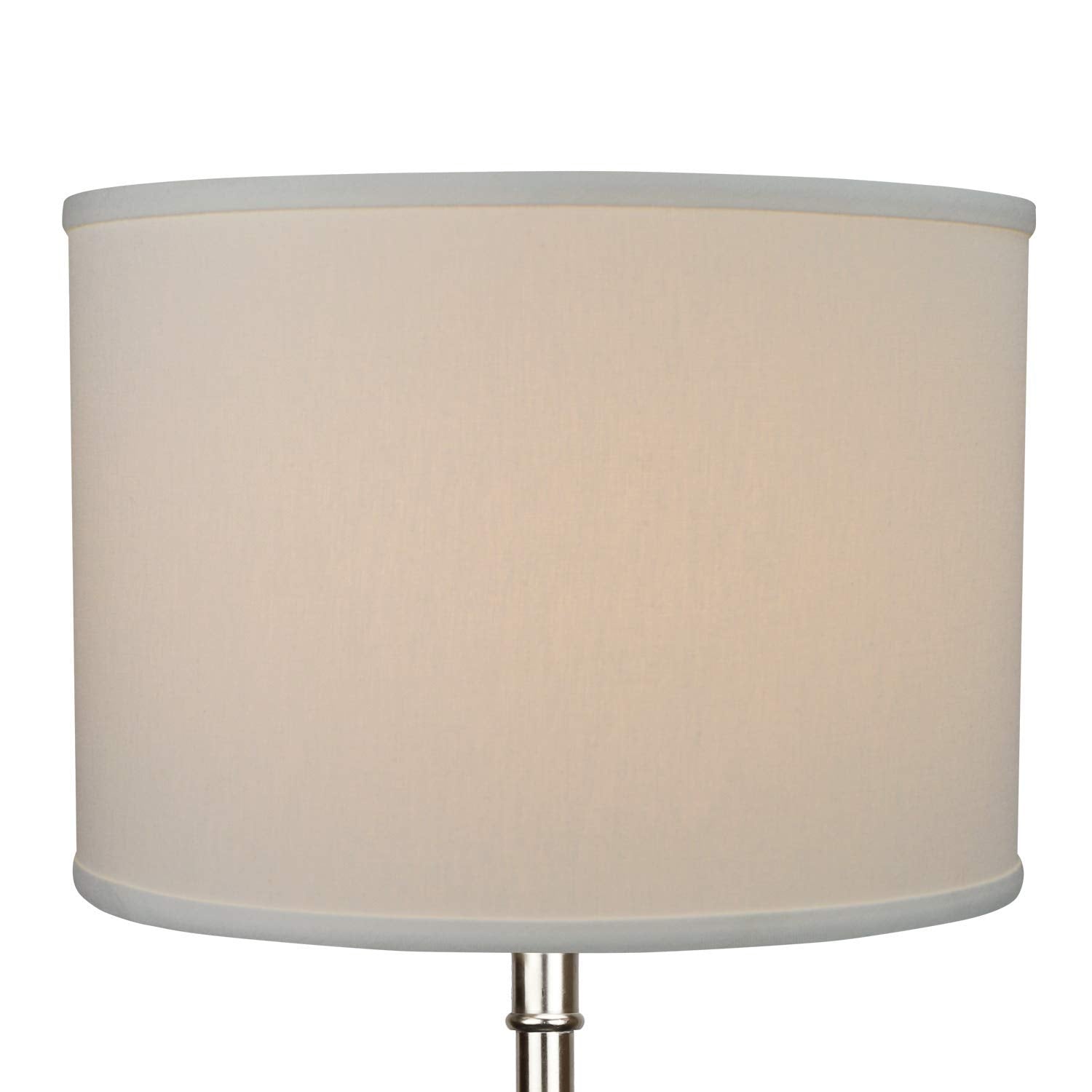 Fenchelshades.Com 14'' Top Diameter X 14'' Bottom Diameter 10'' Height Cylinder Drum Lampshade Usa Made (Linen Cream)