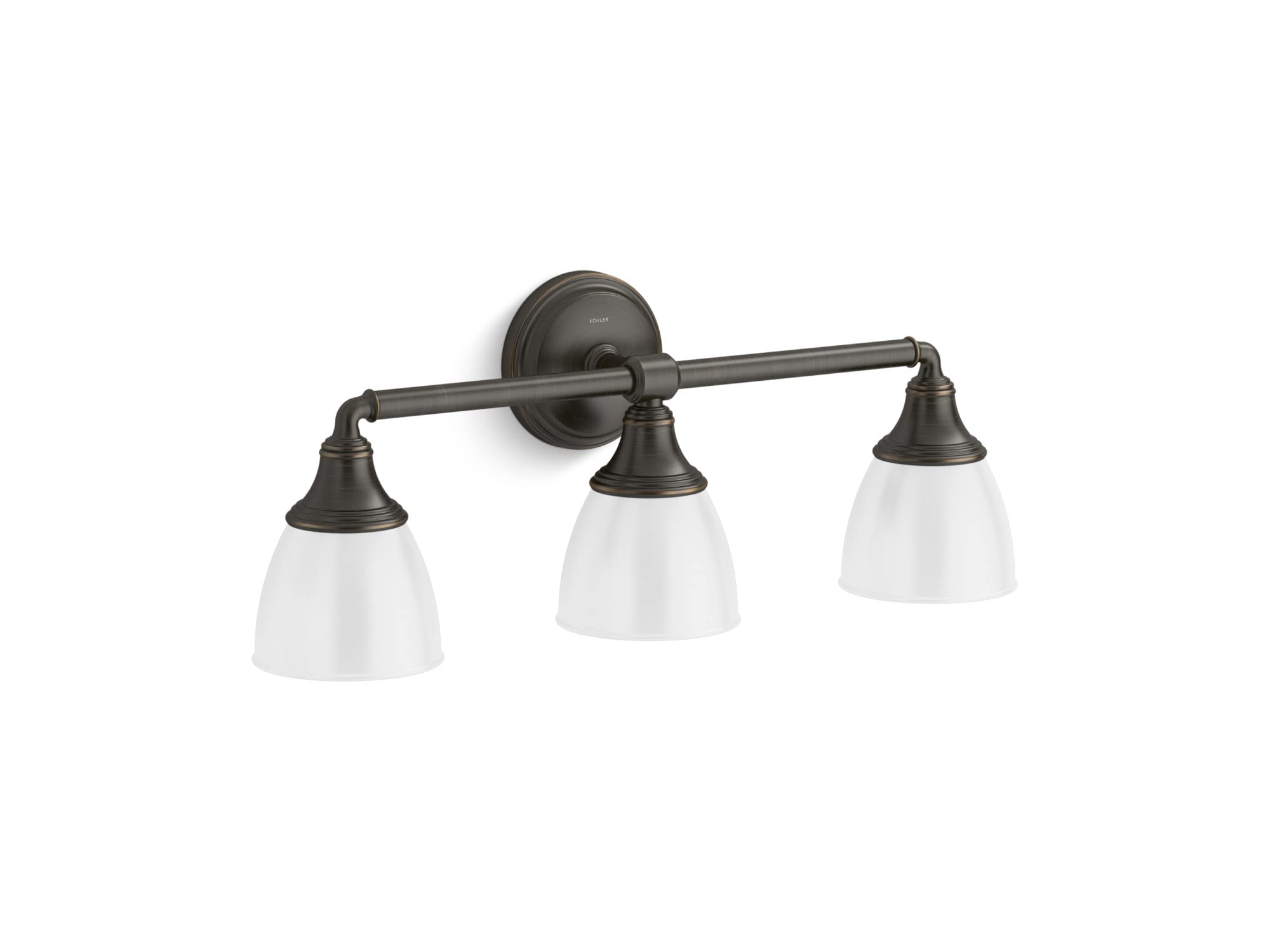 Kohler Devonshire Bathroom Vanity Light Fixture, Wall Sconce Lighting, Position Facing Up or Down, UL Listed, 3 Light, Oil Rubbe