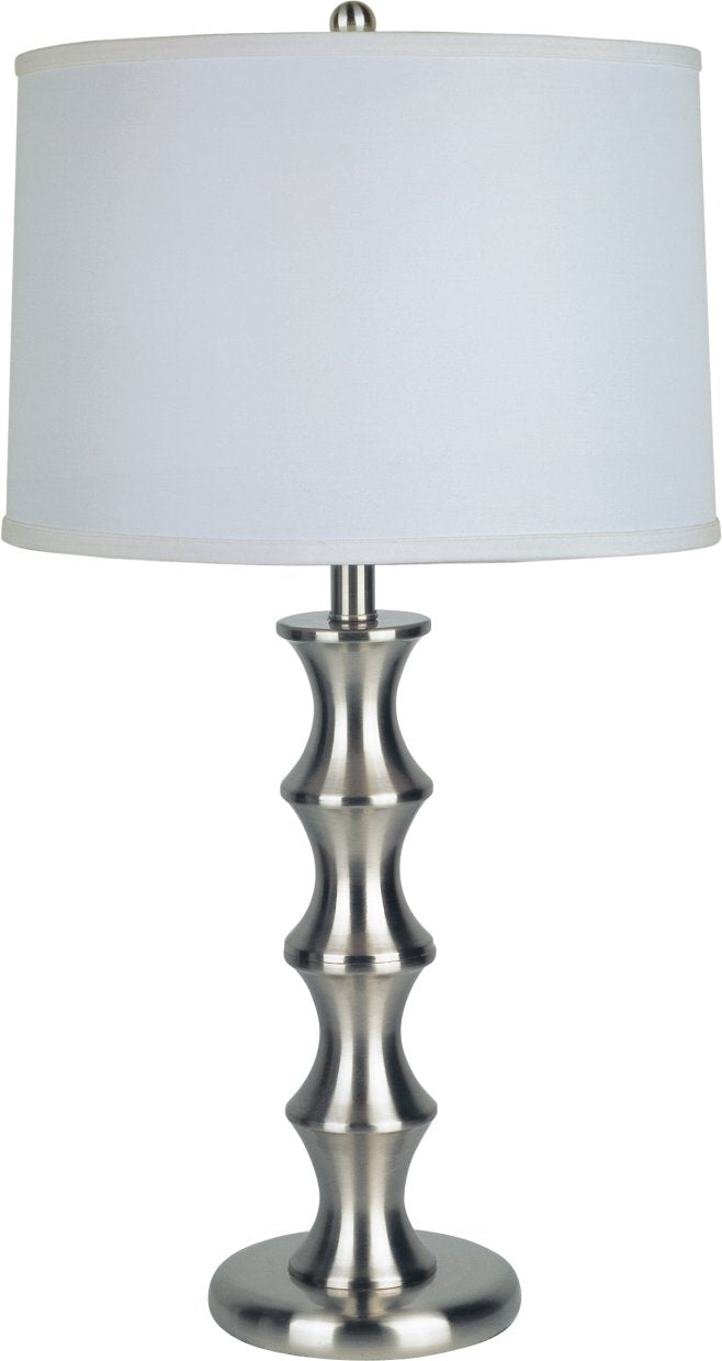 Milton Greens Stars 28.5-Inch Steel Table Lamp - Metallic Finish, Elegant Design