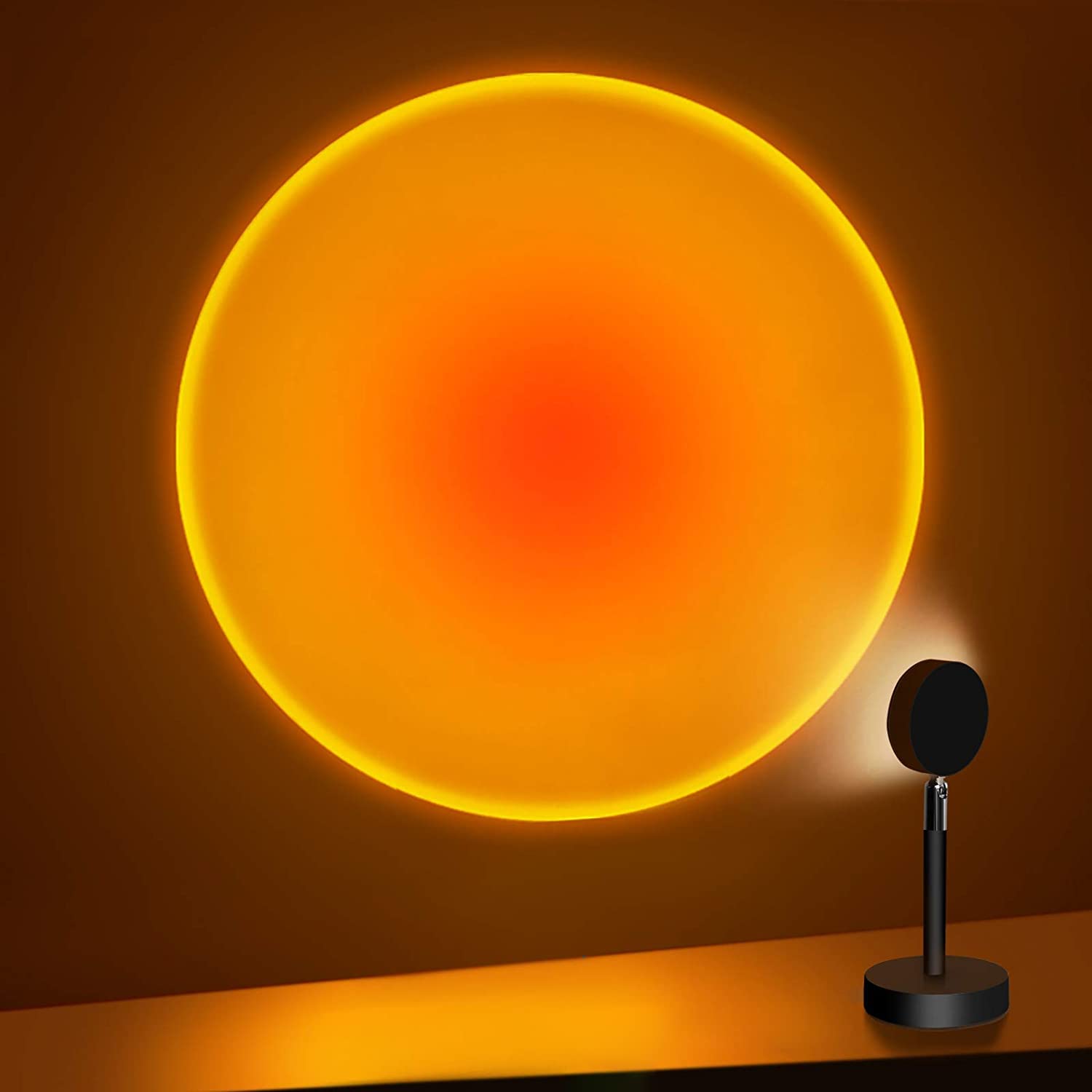 Tsrarey Sunset Lamp Projector, 180 Degree Rotation Sunset Projection Light Led Night Light Floor Lamp With Usb Port,Sunset Lamps