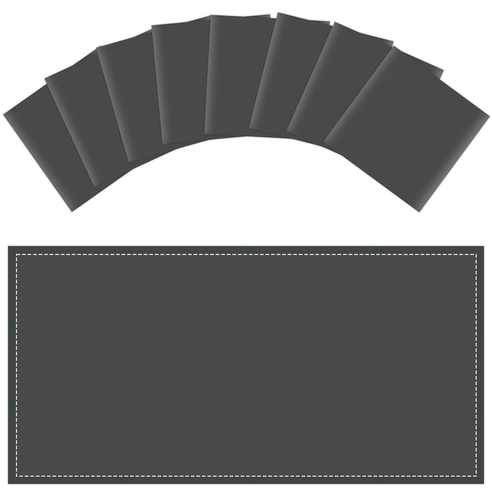 Wiooffen 8 Pcs Fluorescent Light Covers With 80 Magnets Decorative For Classroom Ceiling Light 4X2 Feet Magnetic Filter Easy Install For Office Hospitals & Home Drop Ceiling Supplies(Black)