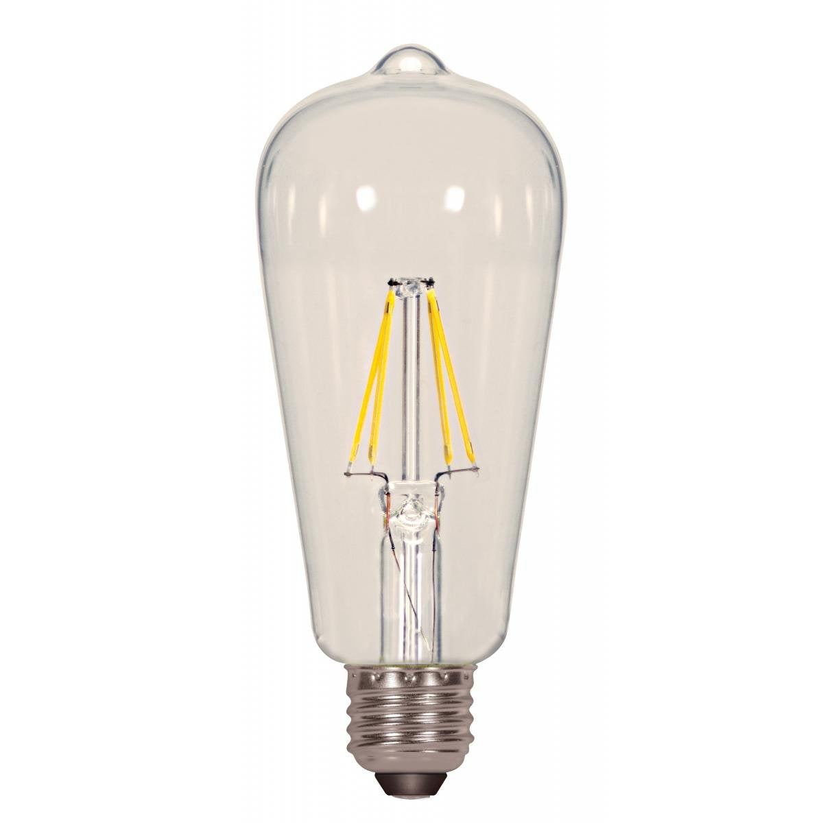 Satco S9581 LED Light Bulbs, Warm White, 6.5W, E26 Base, 2 Count Pack
