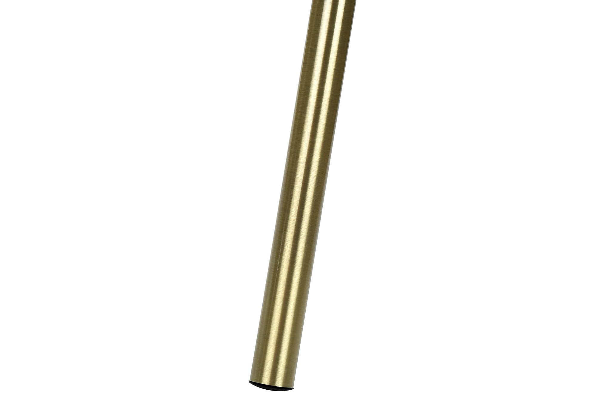 Monarch Specialties I 9736 Lightingfloor Lamp, Brass Metal, Ivory/Cream Shade, Contemporary