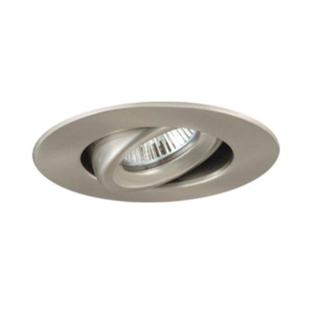 Jesco Lighting Tm208St 2-Inch Aperture Line Voltage Trim Recessed Light, Adjustable Gimbal Ring, Satin Chrome Finish