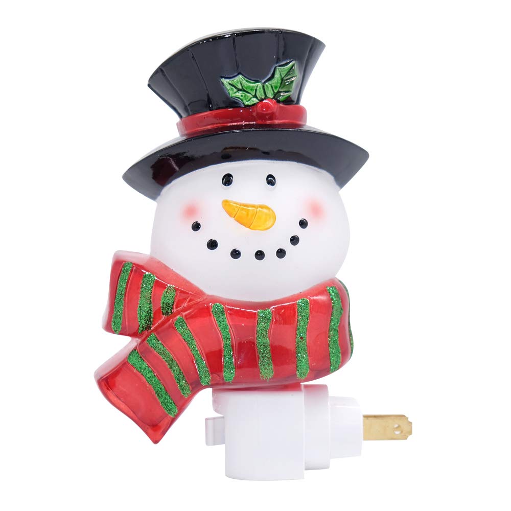 Dromance Snowman Night Light - Plug-In Manual On/Off, Incandescent Bulb, 360° Swivel Plug
