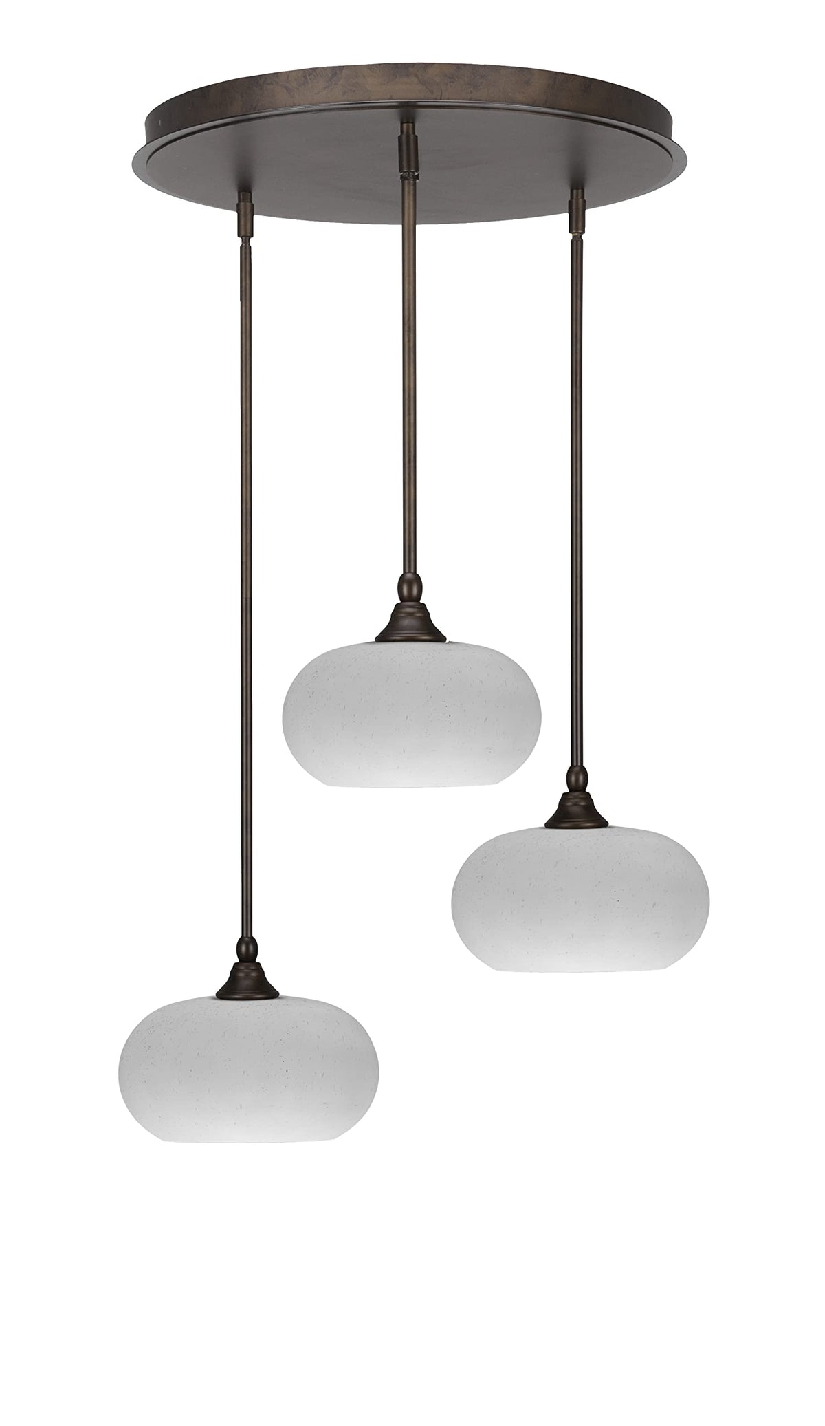 Empire 3 Light Cluster Pendalier in Bronze Finish (2183-BRZ-214)
