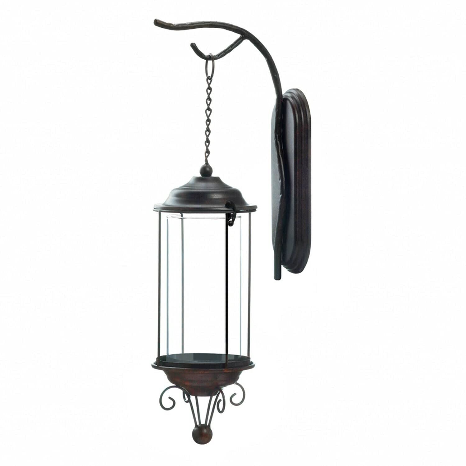Zings & Thingz 57074182 Antique Iron Hanging LAMP, Brown