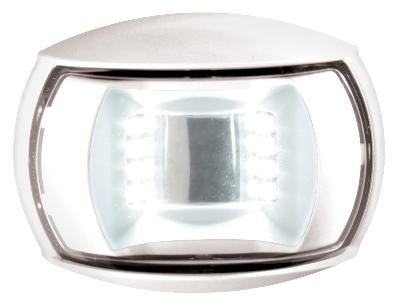 Hella 980520511 '0520 Series' Naviled Multivolt White 8-28V Dc 2 Nm Compact Stern Navigation Light With Clear Lens And White Shroud
