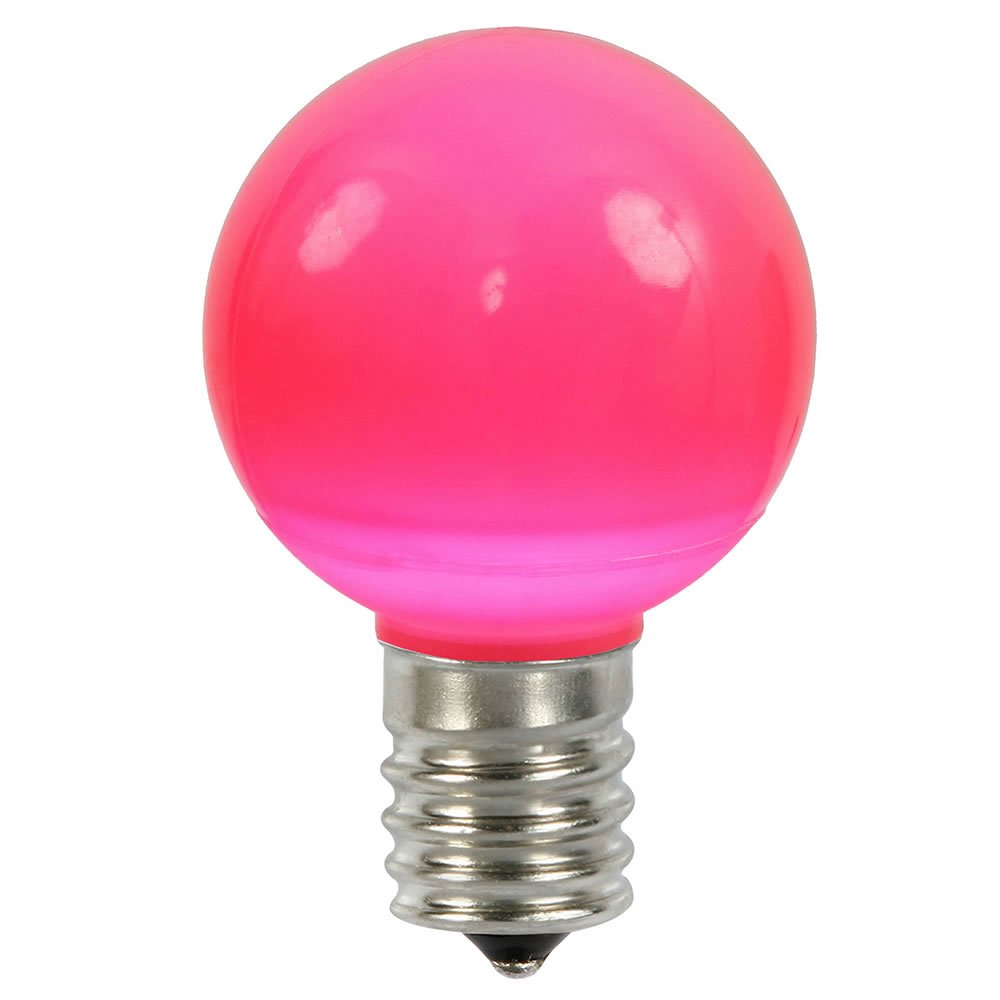 Vickerman G50 Pink Ceramic LED Replacement Bulb, Package of 25