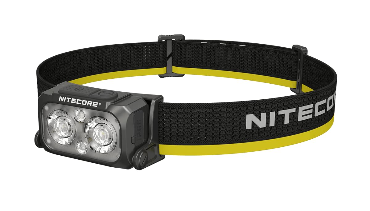 Nitecore NU25 MCT USB-C Rechargeable 400 Lumens LED Multi-Temperature Headlamp, Black, 6952506409020