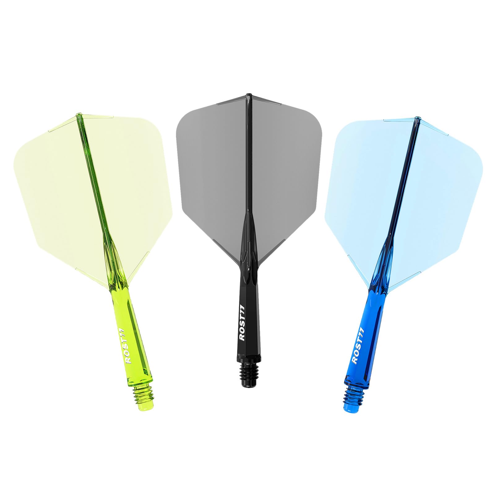 CUESOUL ROST 77 Dart Shaft and Flight, Big Wing Shape, M-28mm, Mixed Color with BBG