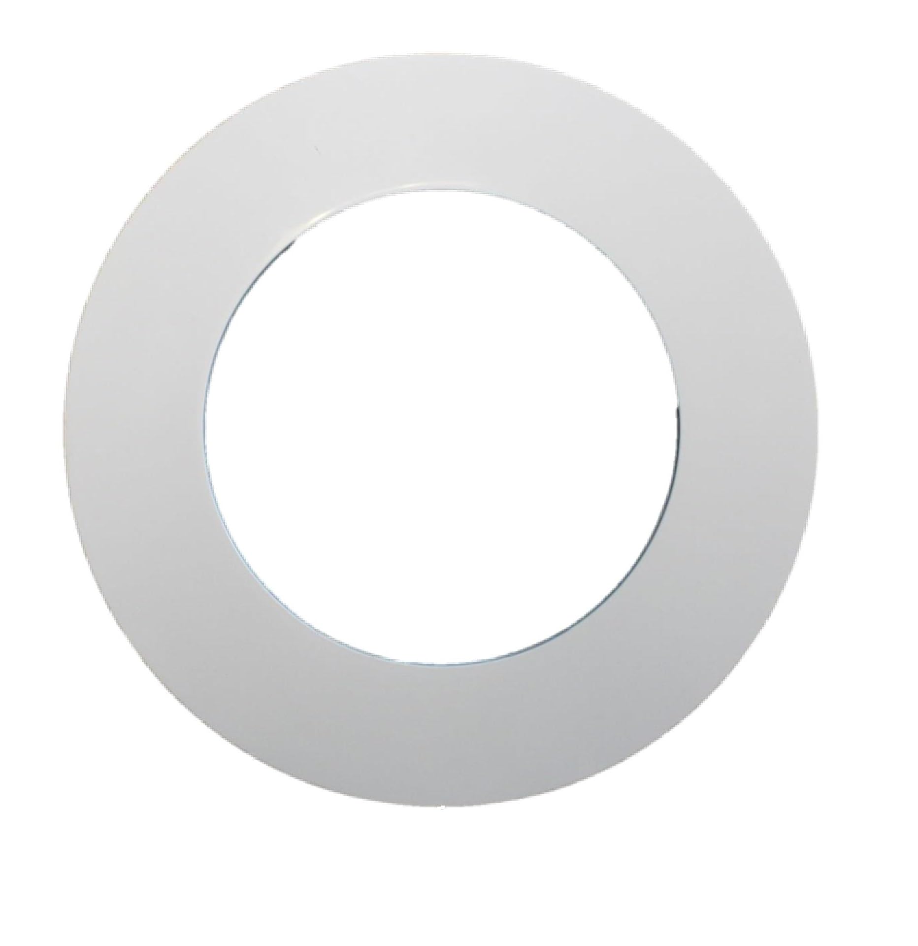 JSP Manufacturing 8in Plastic Recessed Light Trim Rings, White, 10 Pack