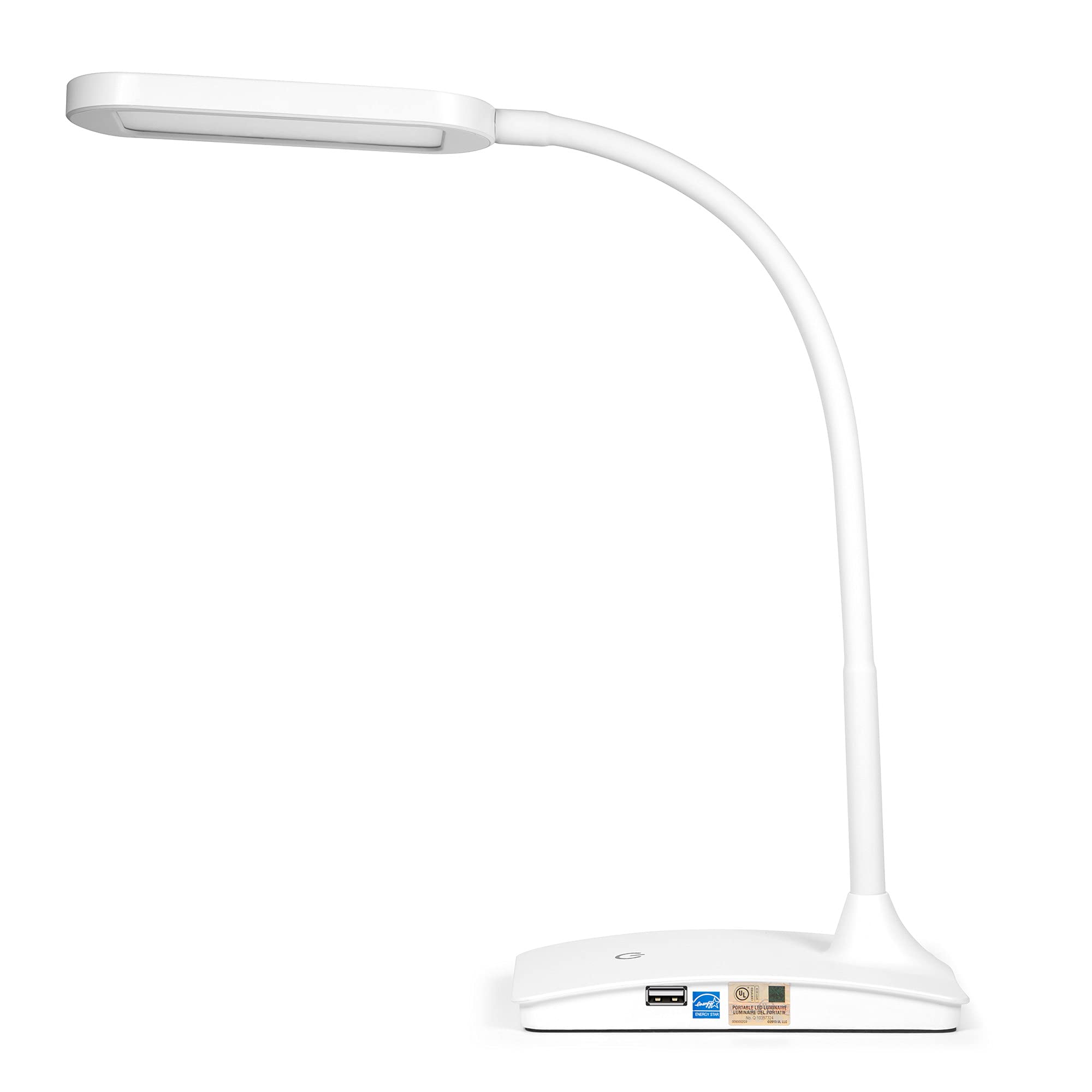 TW Lighting IVY20-40BK Ivy LED Desk Lamp with USB Port for Home Office - Super Bright Small Desk Lamp, a Perfect LED Desk Light