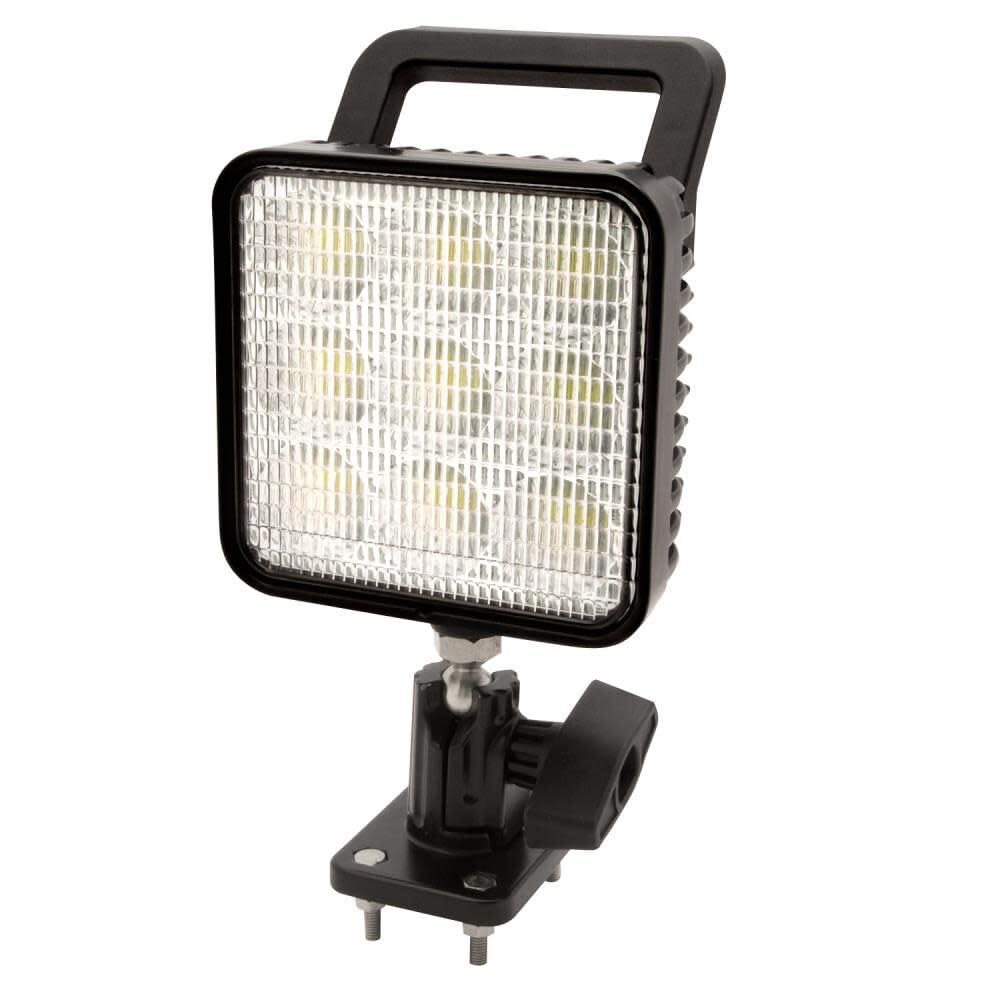 Ecco EW2451 Flood Light 9 Led, Flood Beam, Square, Pedestal Mount, 12 24 Volt