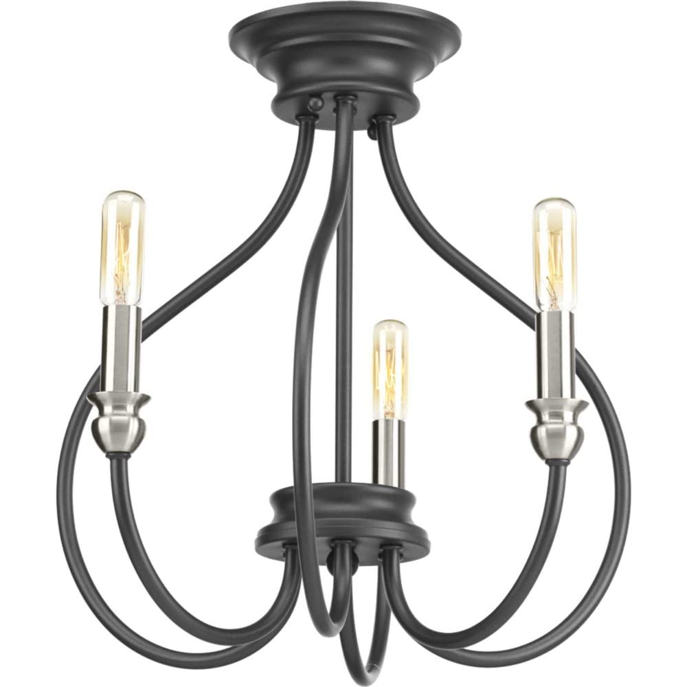 Progress Lighting P350042-143 Whisp Close-To-Ceiling, Black