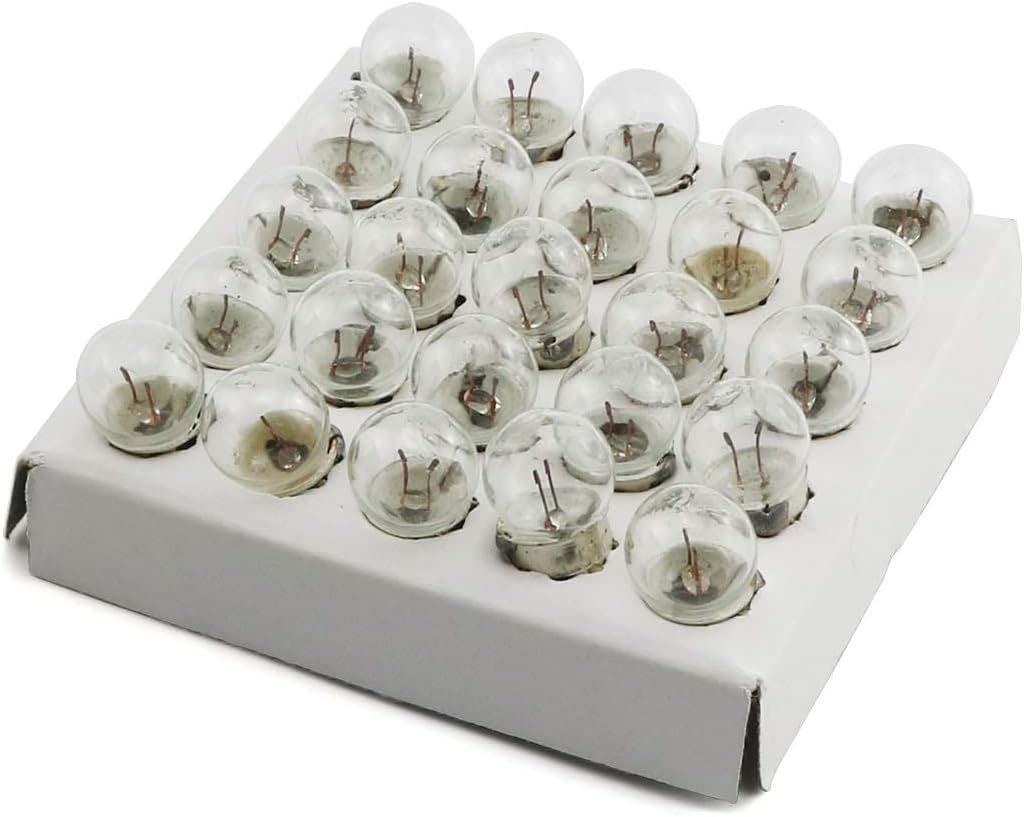 Bllndx 25Pcs E10 Miniature Screw Base Light Bulbs, 3.8V / 0.3A
