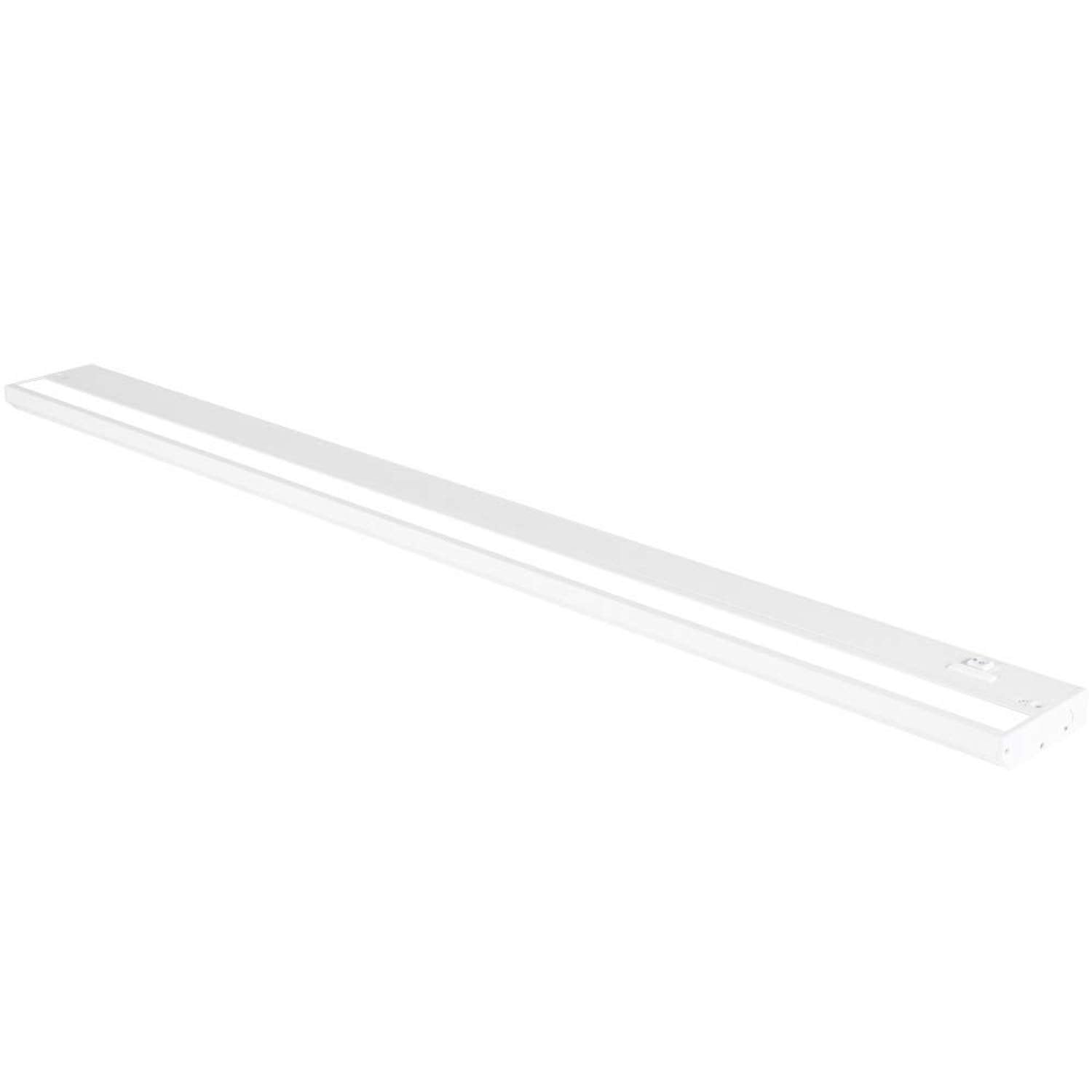 Led Under Cabinet Lighting Hardwired - 3Cct 32 Inch White Finish - Undercabinet Lights For Kitchen - Linkable Undercounter Dimmable Plug In Light Or Hard Wired - Under Counter Fixture Direct Wire
