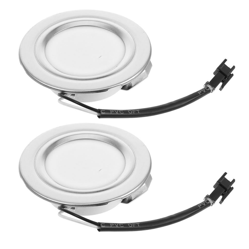 VOSAREA 2pcs 12v Range Hood Lights Closet Stove Led Light Recessed Kitchen Range Hood Led Bulbs Replacements for Stove Kitchen A