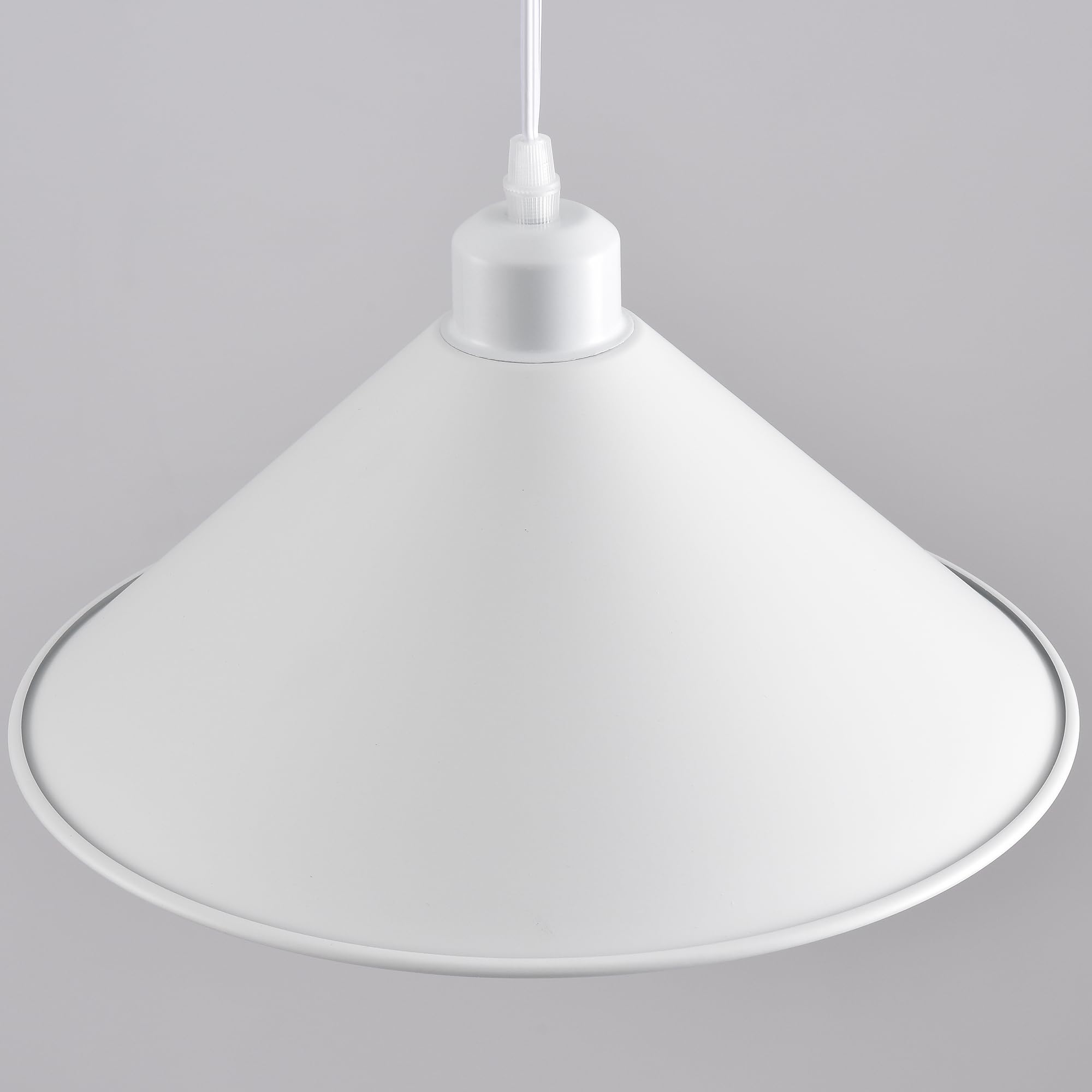 Aojunsansan Plug In Pendant Light 2 Pack Industrial Hanging Lamp White Vintage Pendant Lighting Fixtures With 15Ft Cord On/Off Switch For Kitchen Island Dinning