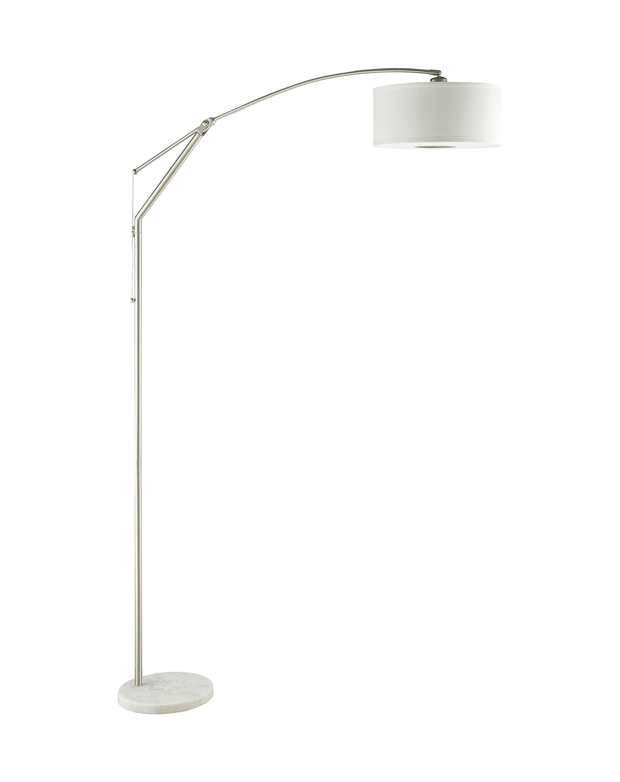 Coaster Home Furnishings White/Chrome Metal Floor Lamp - Stylish Lighting For Home Decor