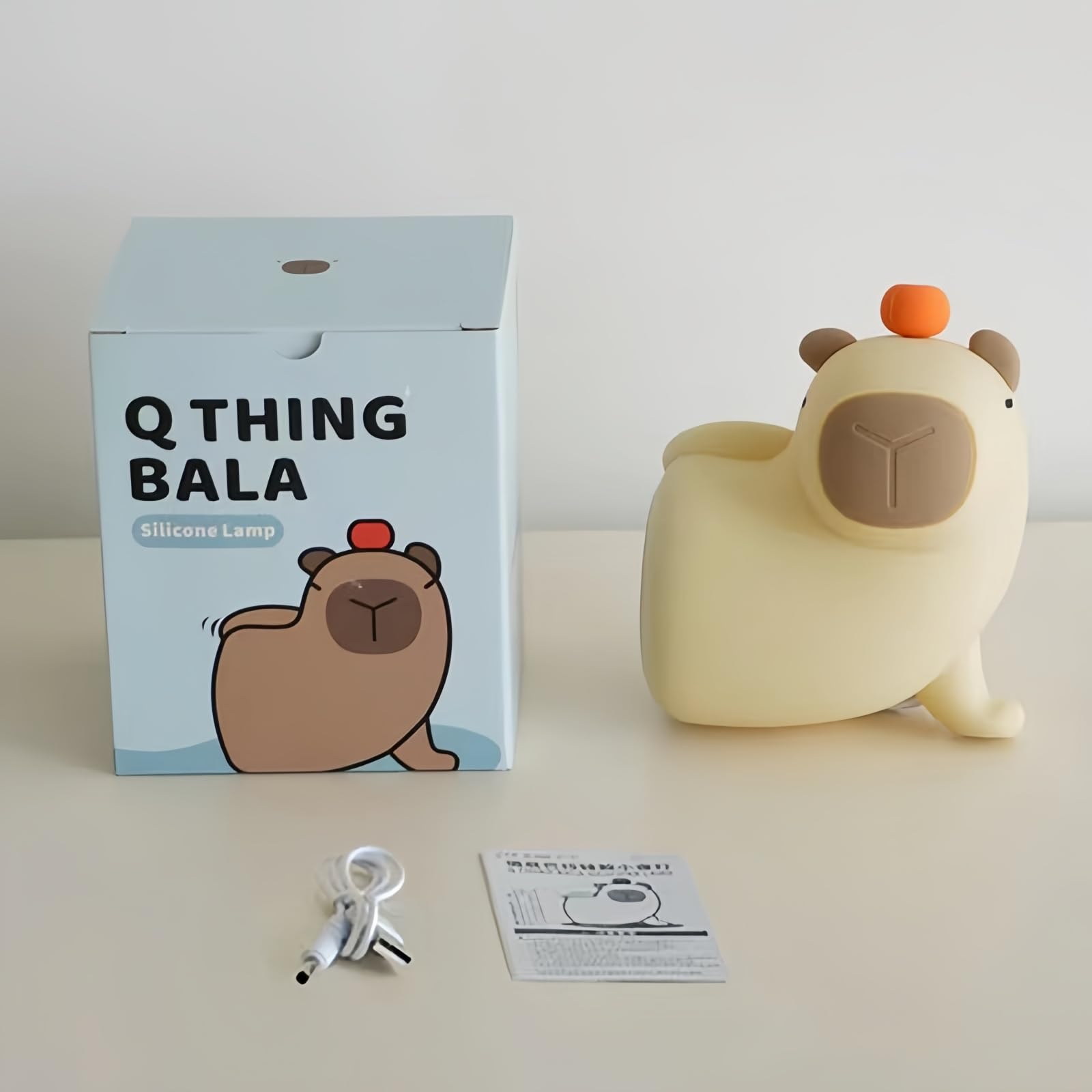 ANGTUO Capybara Night Light, Silicone Lamp, Cute Room Decor, Model 241240Y00001ANUN, Color Capybara - 03