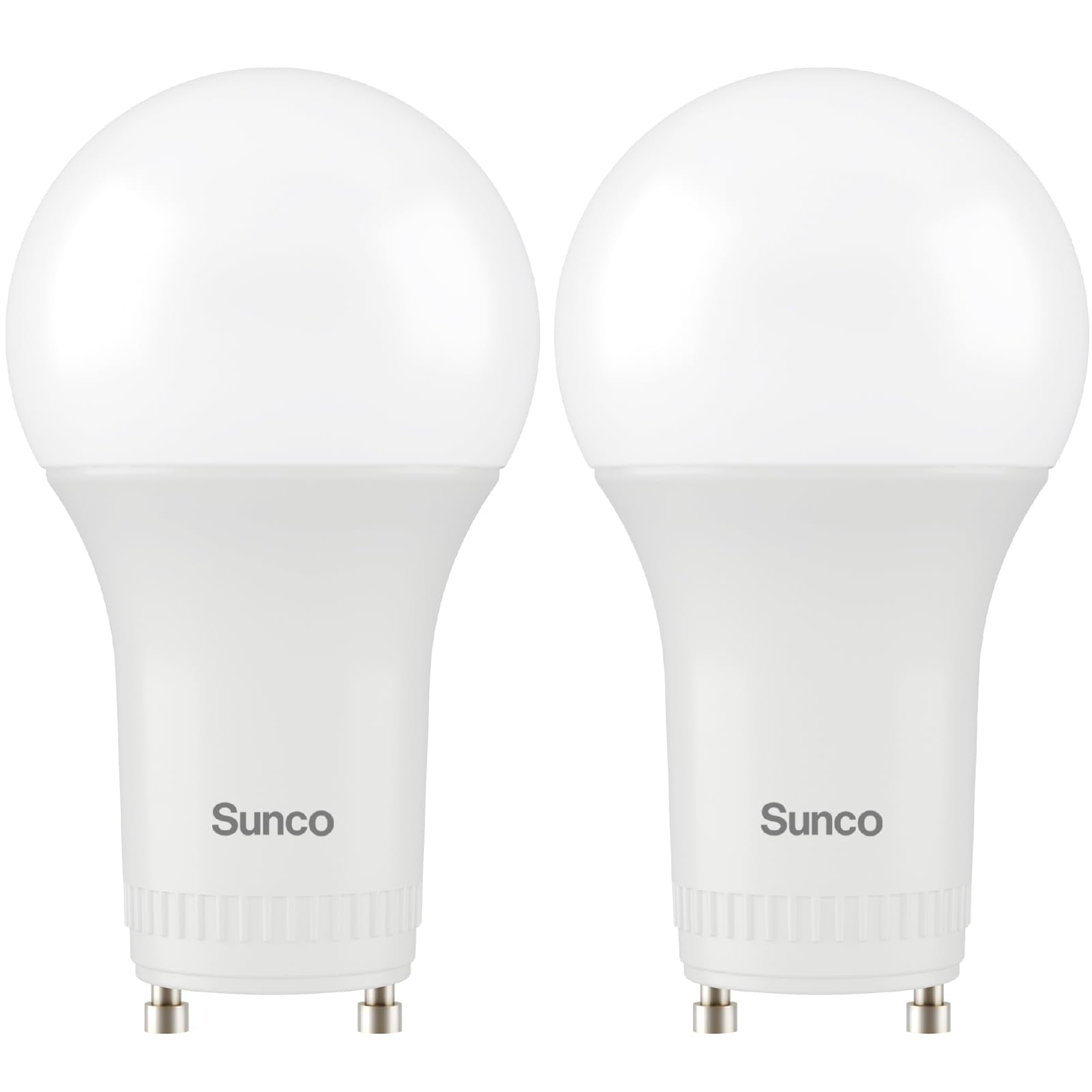 Sunco Gu24 Led Bulb A19, 2 Prong Light Bulbs, 800 Lm, 9W (60W Equivalent), 5000K Daylight, Dimmable, Twist & Lock Gu24 Pin Base,