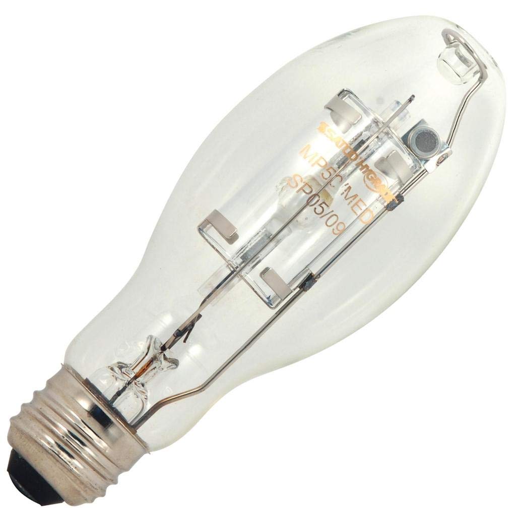 Satco S5860 Medium Base Metal Halide HID Light Bulb 150 Watts, 14000 Lumens, ED17 Shape, 4000 CCT (Kelvin), 10000 Average Rated 