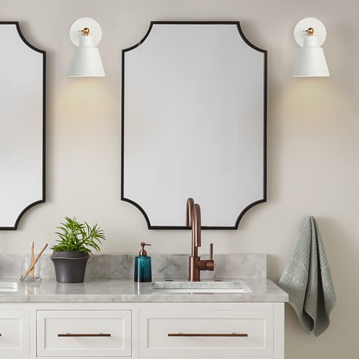 Clankin White Wall Sconces Lighting Fixture, Nordic Wooden Bedside Wall Lamp With On-Off Switch For Industrial Bedroom, Bathroom