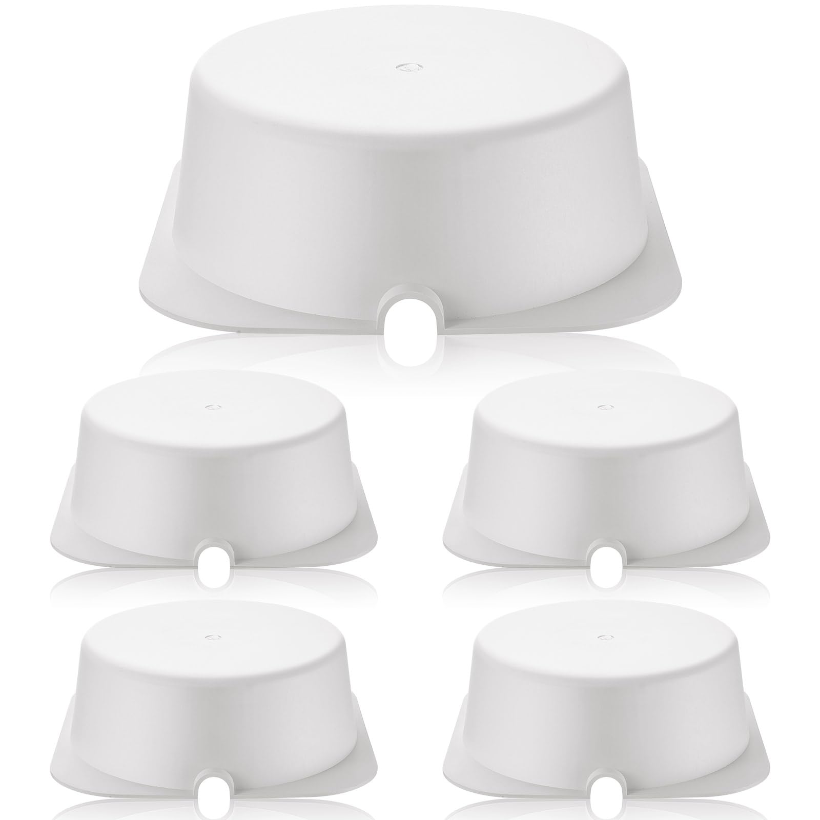 Tuanse 5 Pcs Recessed Light Cover For 6 Inch Lighting Fixtures 8.6 X 8.6 X 2.9 Inch Fire-Resistant And Energy-Saving Light Insulation Protect Cover For Attic (Beige)