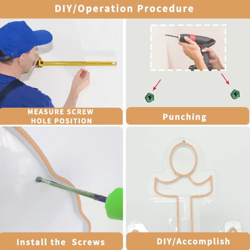 Vasten Led Neon Rope Light, 12V Dc, 16.4Ft Orange Flexible Silicone Led Strip Light, Cuttable & Dimmable, Waterproof Ip65