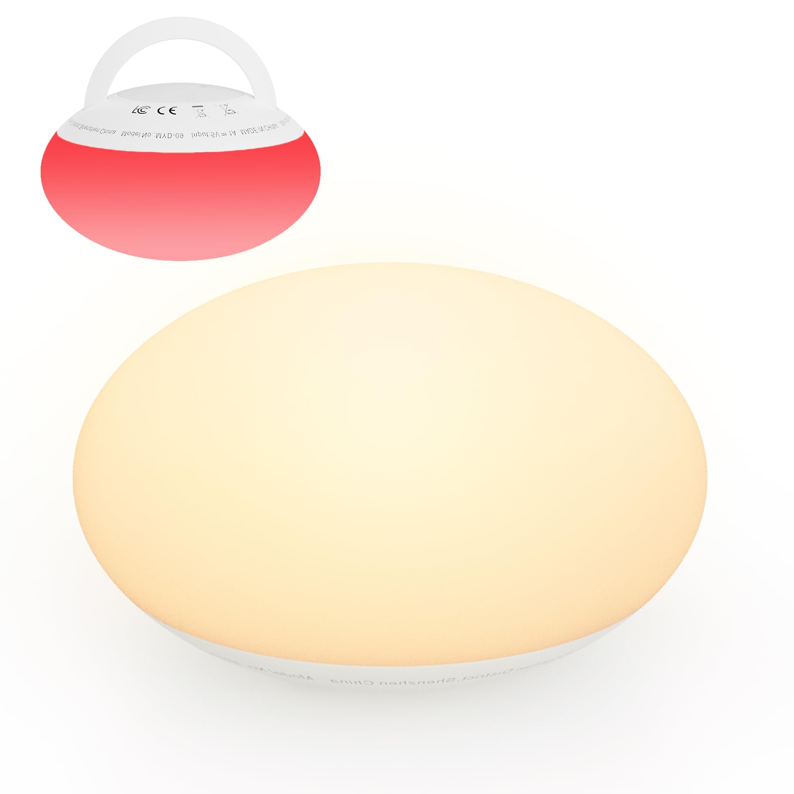 Egg Light for Nursery, Baby Night Light with 1/3/6 H Timer, Soft BPA-Free Silicone Nightlight with Colors Changing, Dimmable Nig