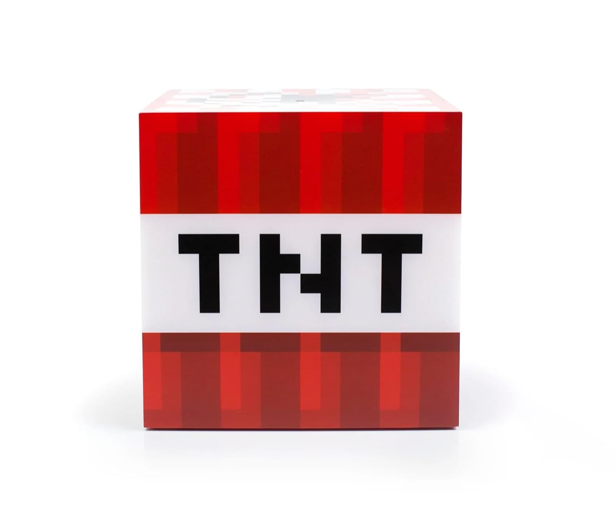 Minecraft TNT Block Night Light - 6 Inch USB LED Cube, Red - Fun Mood Lamp for Kids & Adults, Model 16216
