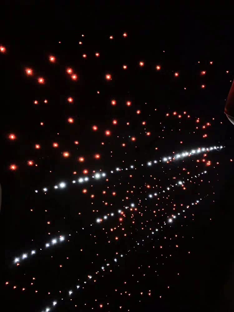 Akepo 20W Dual Head Rgbw Fiber Optic Star Ceiling Light Kit, 710Pcs 13.1Ft, Multicolor, Model Qj-L016, App & Music Mode