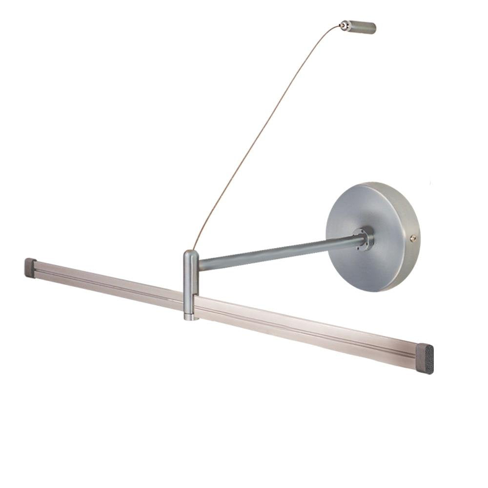 JESCO Lighting MA-WMPF24SN Wall Monorail Power Feed - Extends Monorail 24&quot; from Wall - Satin Nickel