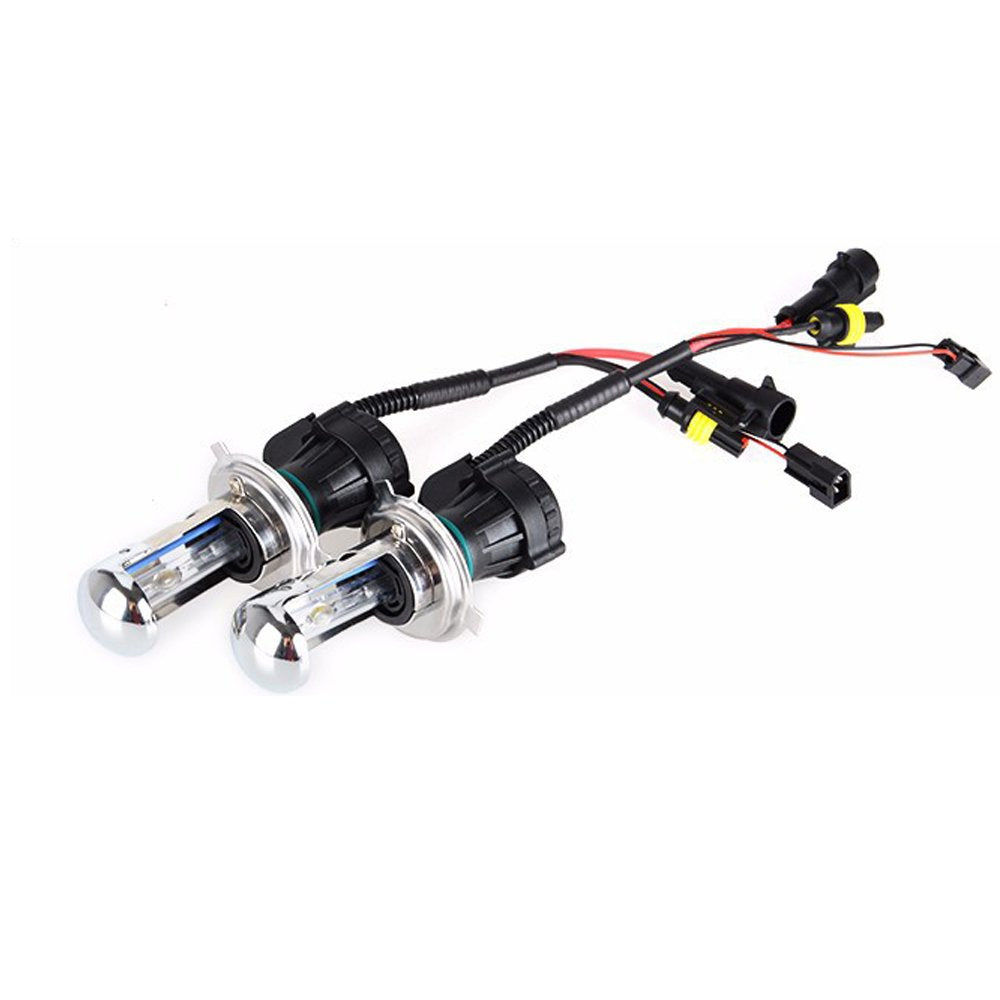 Troniz H4 9003 Bi-Xenon HID Bulbs 35W Super Bright Dual Hi/Lo Headlight Replacement, 6000K Cool White, Pack of 2