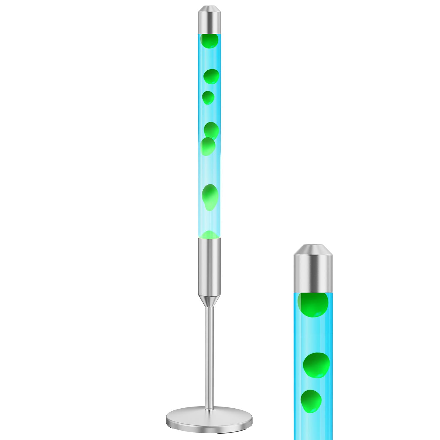 Kyzfy Liquid Motion Lamp, 47.5-Inch Magma Lamp, Blue Water Green Wax, Model K-02, Mood Relaxation Light for Home and Office Decor